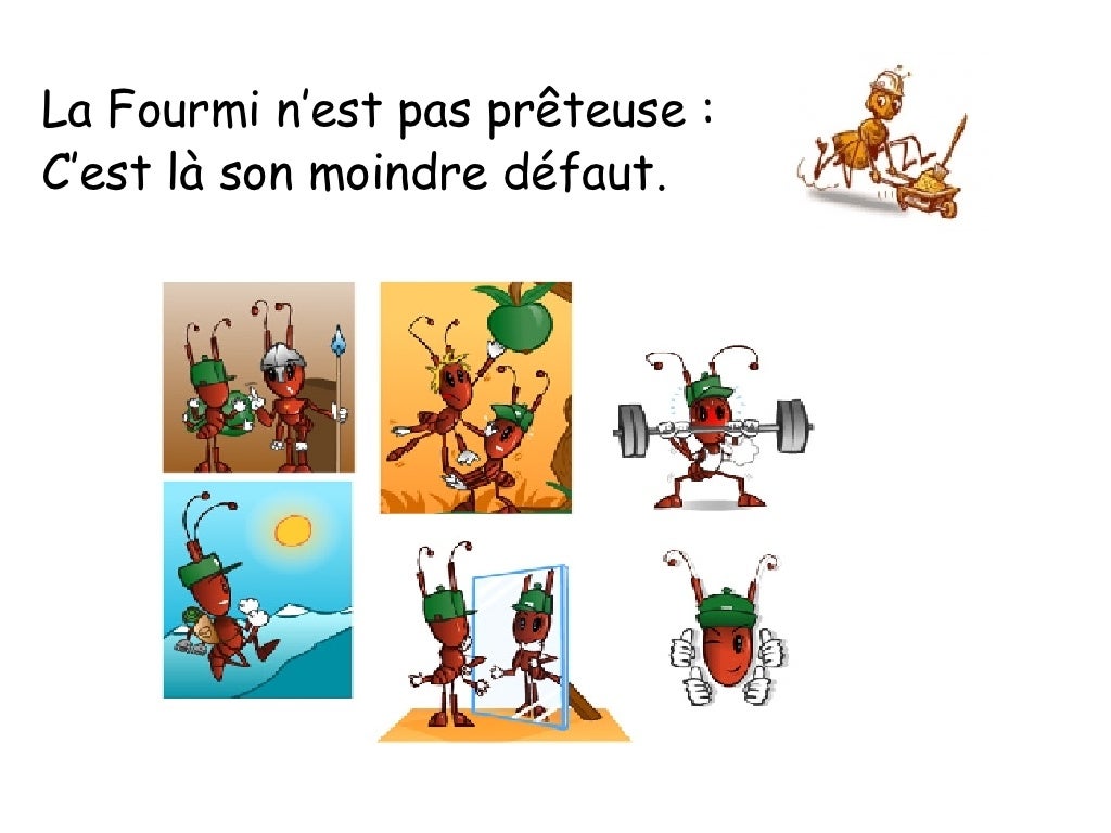 Illustration La Cigale Et La Fourmi Cm2 La Cigale et La Fourmi
