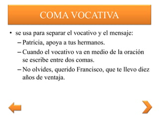 La coma | PPTX