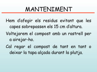 La Compostera Al Nostre Centre