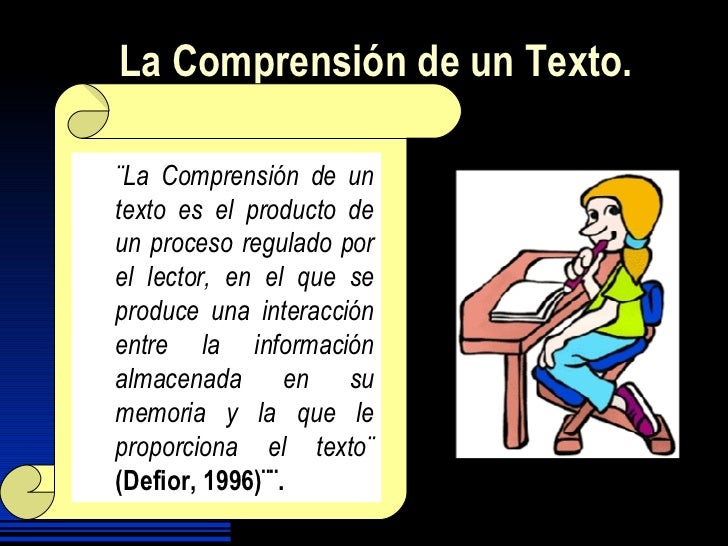 La Comprensión Lectora Definiciones y Conceptos