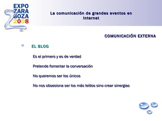 La Comunicación Digital en Expo Zaragoza 2008