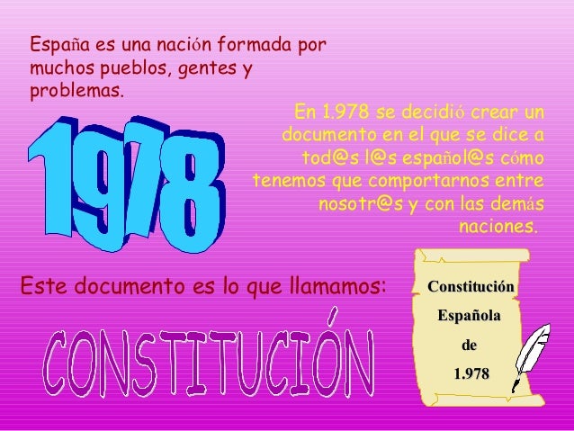 Resultado de imagen de constituciÃ³n espaÃ±ola para niÃ±os power point