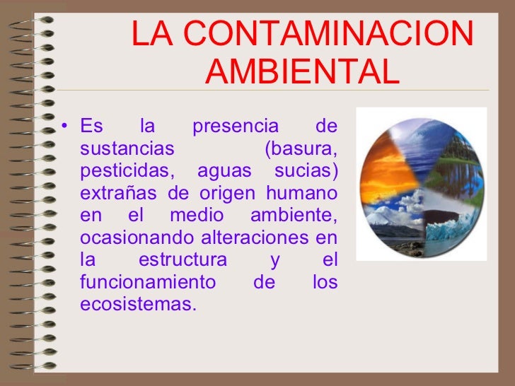 La contaminacionambiental trabajo i