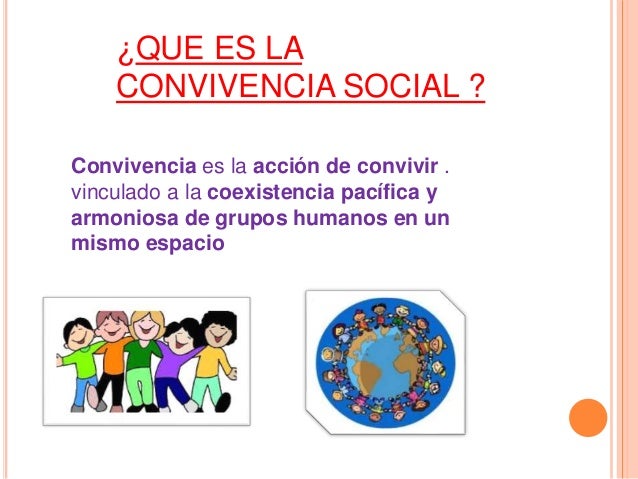 La convivencia-social