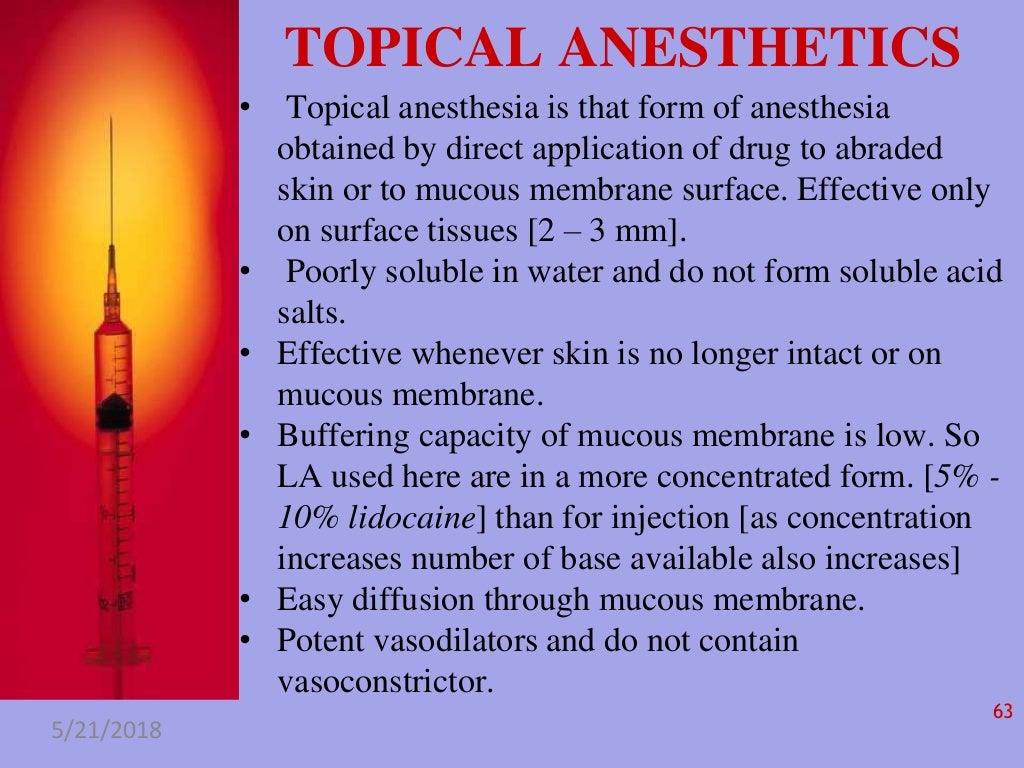 Local Anesthetics