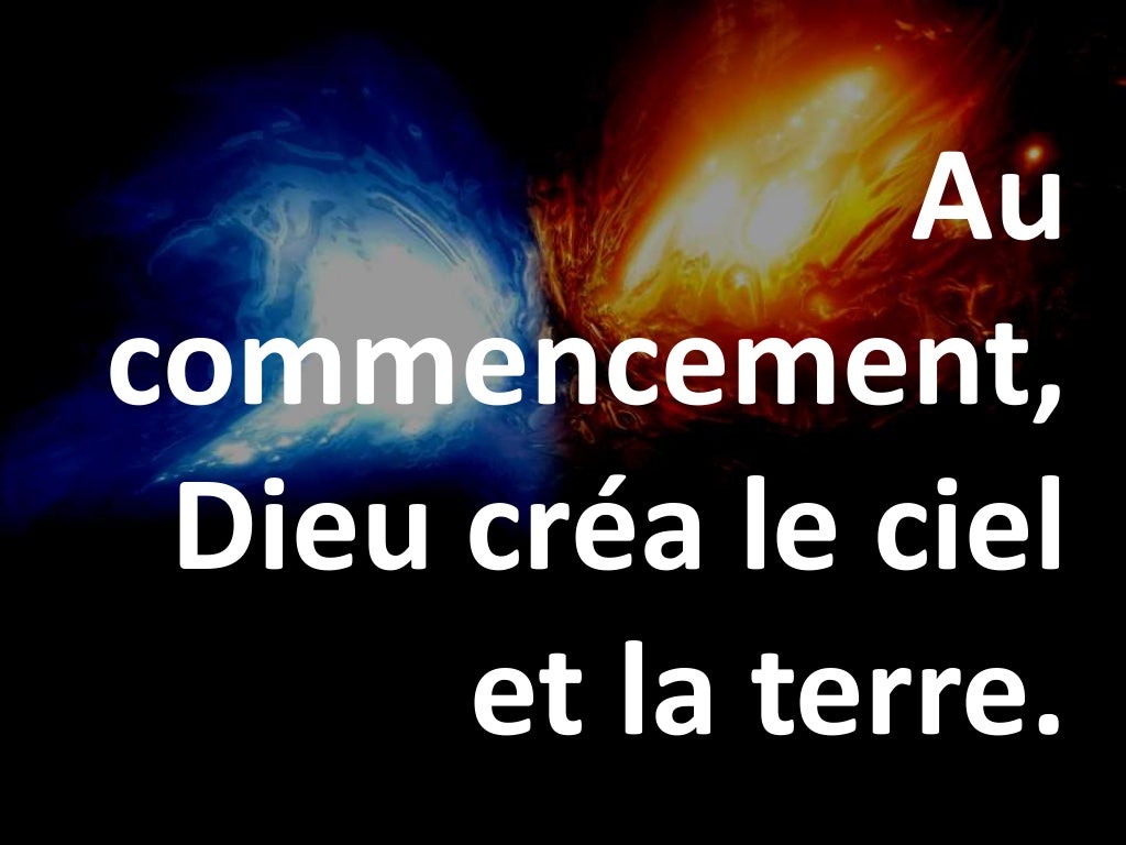 La Création selon la Genèse 1, 12,2