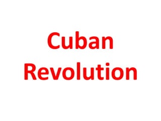 Cuban Revolution 