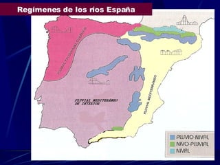 Regímenes de los ríos España 