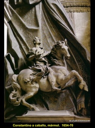 Constantino a caballo, mármol.  1654-70 