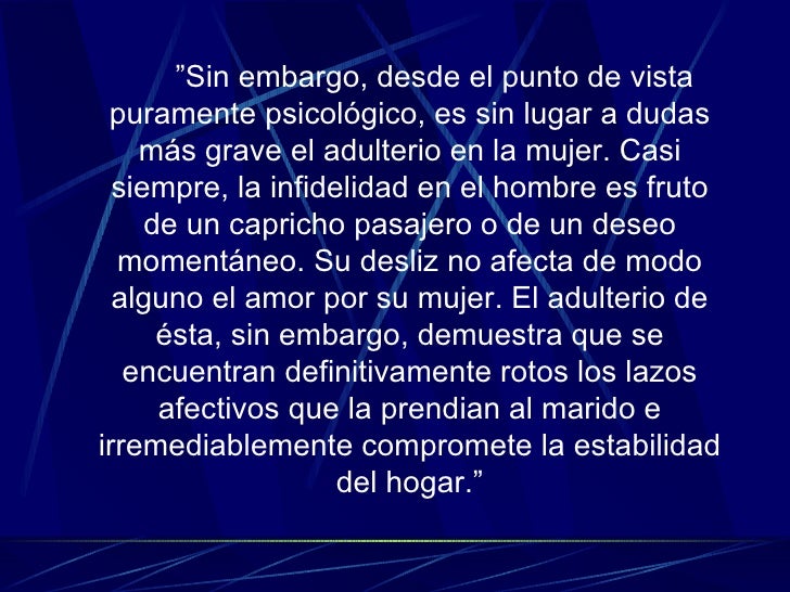 La esposa y la otra jurisprudencia por que el hombre 