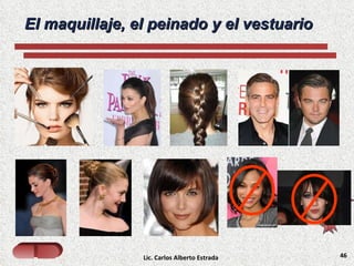 Lic. Carlos Alberto Estrada El maquillaje, el peinado y el vestuario 