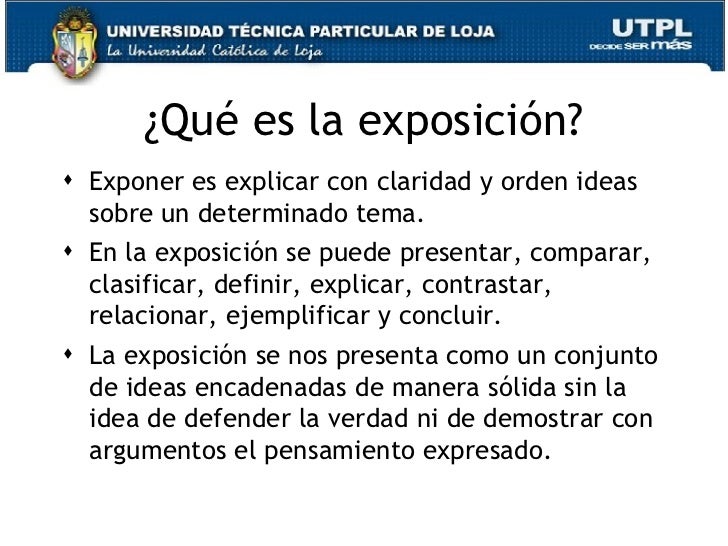La ExposicióN y El Argumento La ExposicióN y El Argumento