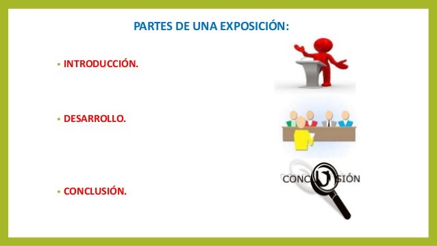 Componentes de la exposición