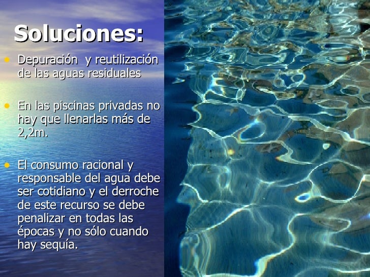 La falta de agua