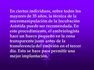 LA FECUNDACIÓN IN VITRO