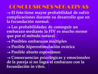 LA FECUNDACIÓN IN VITRO