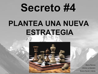 PLANTEA UNA NUEVA  ESTRATEGIA Secreto #4 Barco Remos 100mts vs Maratón Busca Ayuda Líderes 