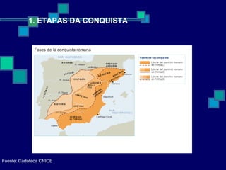 1. ETAPAS DA CONQUISTA Fuente: Cartoteca CNICE 