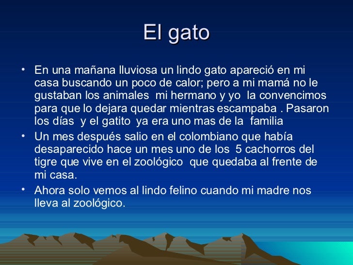 La Historia De El Gato