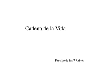 Cadena de la Vida




            Tomado de los 7 Reinos
 