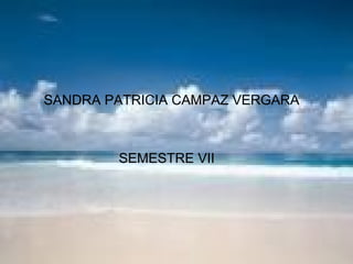 SANDRA PATRICIA CAMPAZ VERGARA SEMESTRE VII 