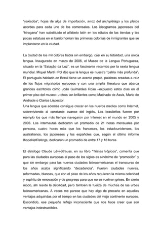 La lengua de los mil colores