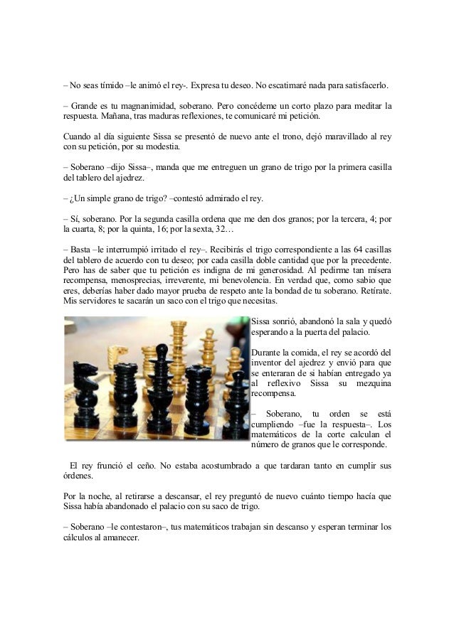 La leyenda del ajedrez