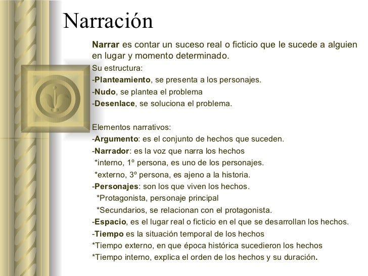 La narración