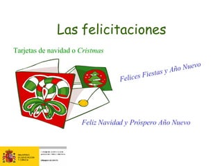 Las felicitaciones Tarjetas de navidad o  Cristmas Felices Fiestas y Año Nuevo Feliz Navidad y Próspero Año Nuevo 
