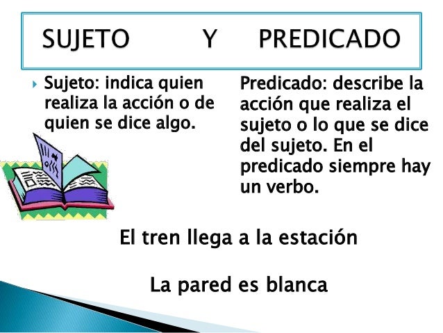 Resultado de imagen de la oracion y sus partes"