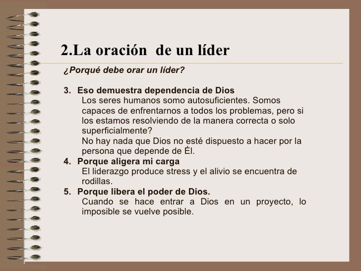 La Oracion De Un Lider La Oracion De Un Lider