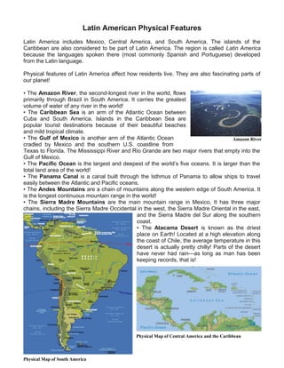 La Physical Features Reading2 La Physical Features Reading2