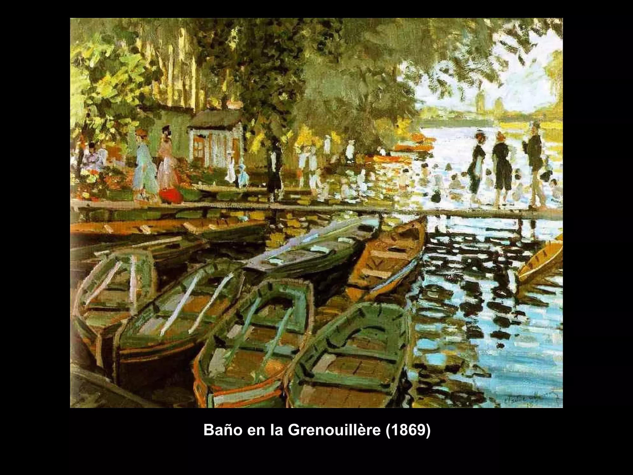 Baño en la Grenouillère (1869) 