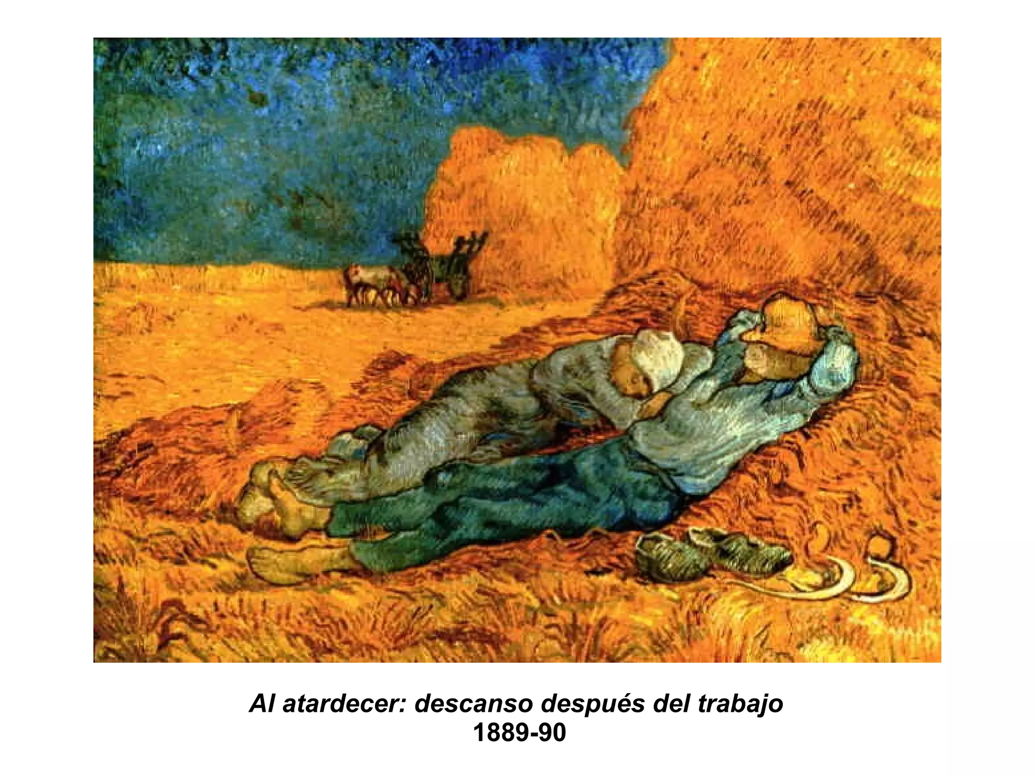 Al atardecer: descanso después del trabajo  1889-90  