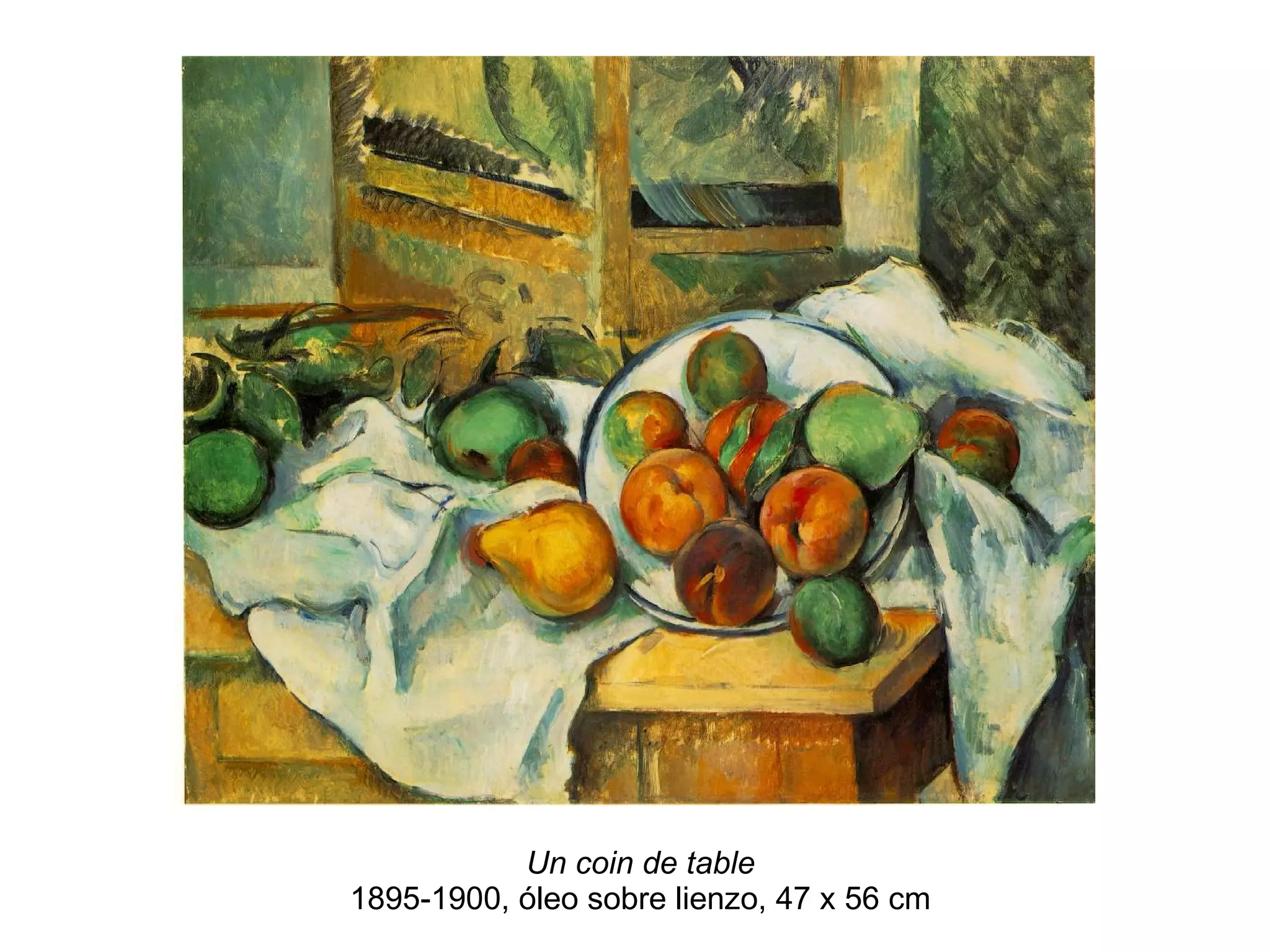 Un coin de table   1895-1900, óleo sobre lienzo, 47 x 56 cm  