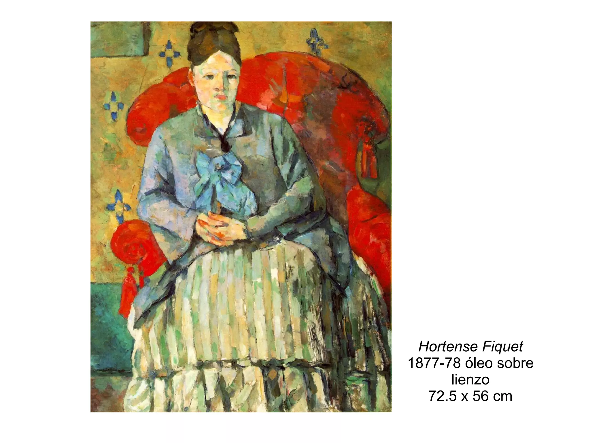 Hortense Fiquet  1877-78 óleo sobre lienzo 72.5 x 56 cm  