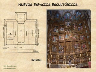 NUEVOS ESPACIOS ESCULTÓRICOS Retablos M. C García Chimeno IES “Leopoldo Cano” 