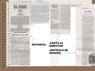EDITORIAL
-CARTA AL
DIRECTOR
-ARTÍCULO DE
OPINIÓN
 