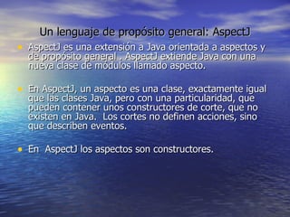 Programación Orientada a Aspectos - Fernando Córdoba | PPT