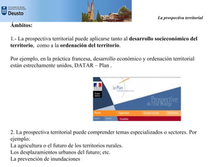 La Prospectiva Territorial