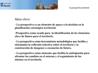 La Prospectiva Territorial