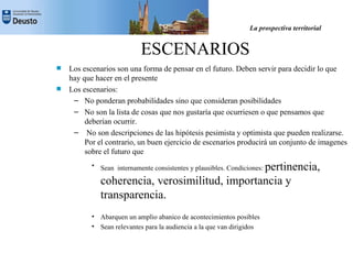 La Prospectiva Territorial