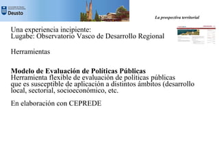 La Prospectiva Territorial