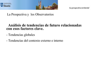 La Prospectiva Territorial