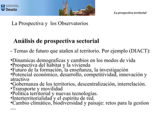 La Prospectiva Territorial
