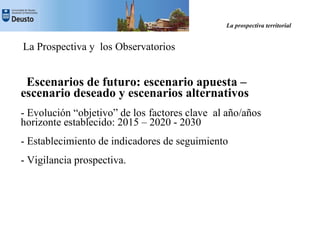 La Prospectiva Territorial