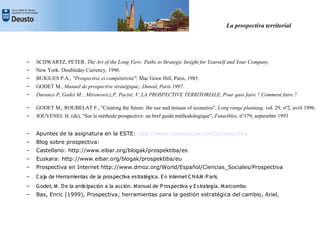 La Prospectiva Territorial