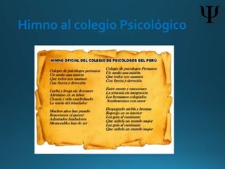 Himno al colegio Psicológico