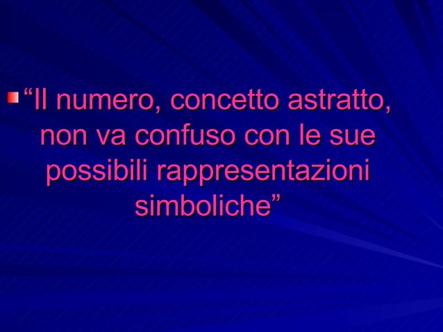 La rappresentazione dei numeri | PPT