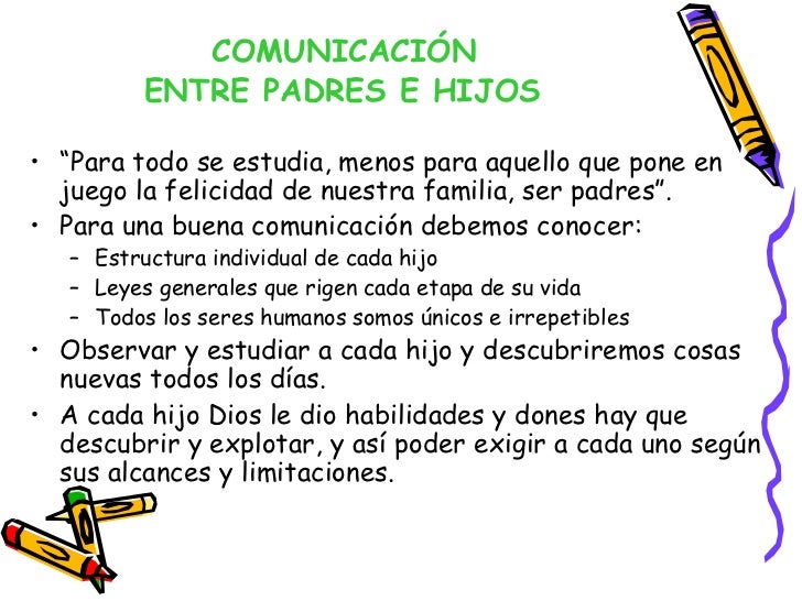 Comunicación entre Padres e Hijos
